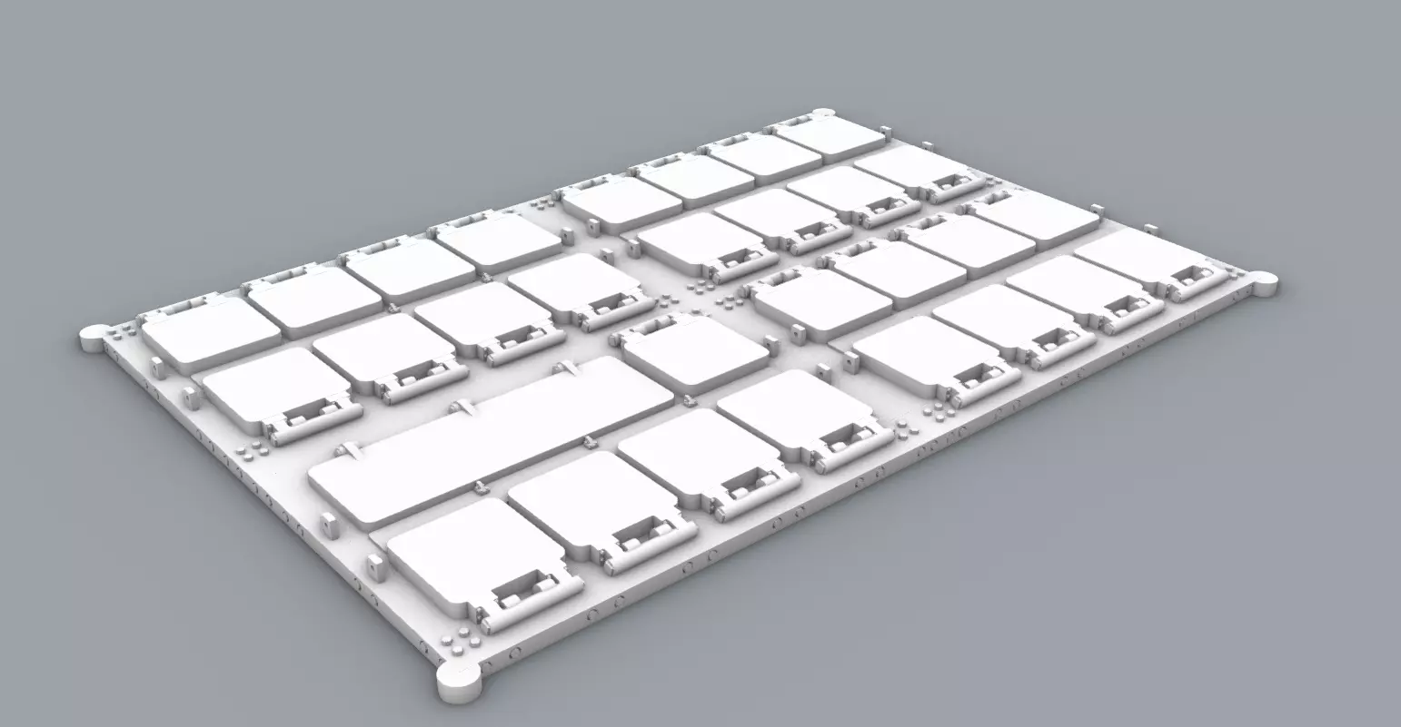 VLS Vertical Launching System  Low-poly 3D model_0
