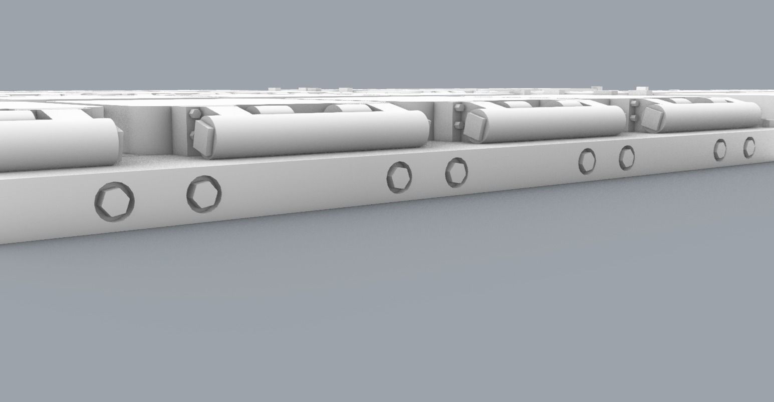 VLS Vertical Launching System  Low-poly 3D model_5