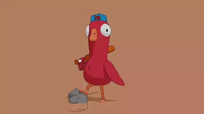 Cartoon 3d Duck