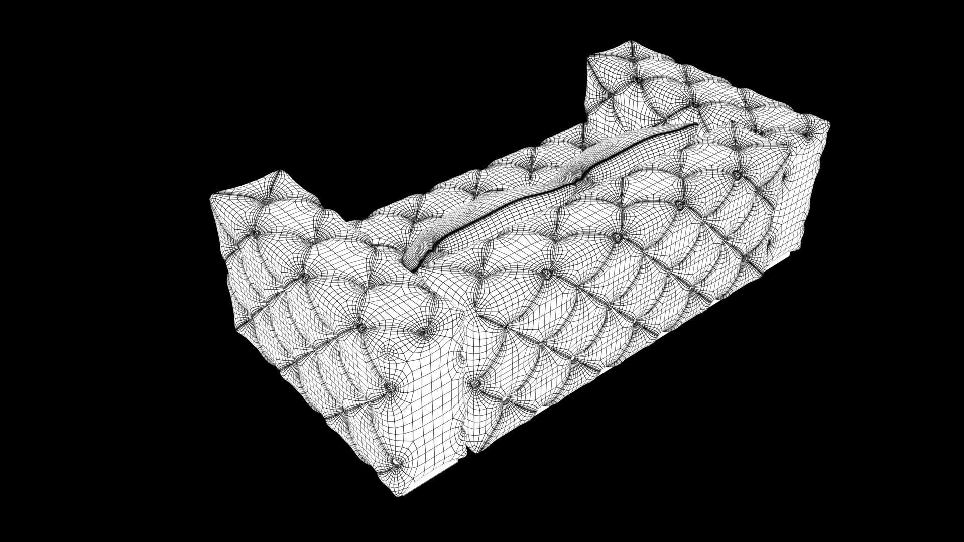 Realistic sofa 3D model_8