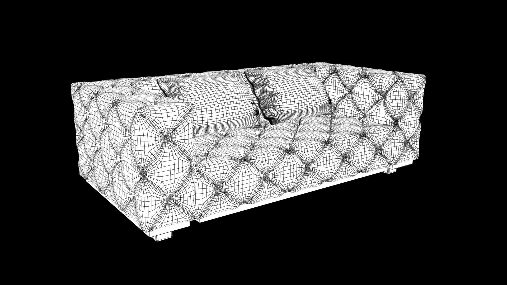 Realistic sofa 3D model_9
