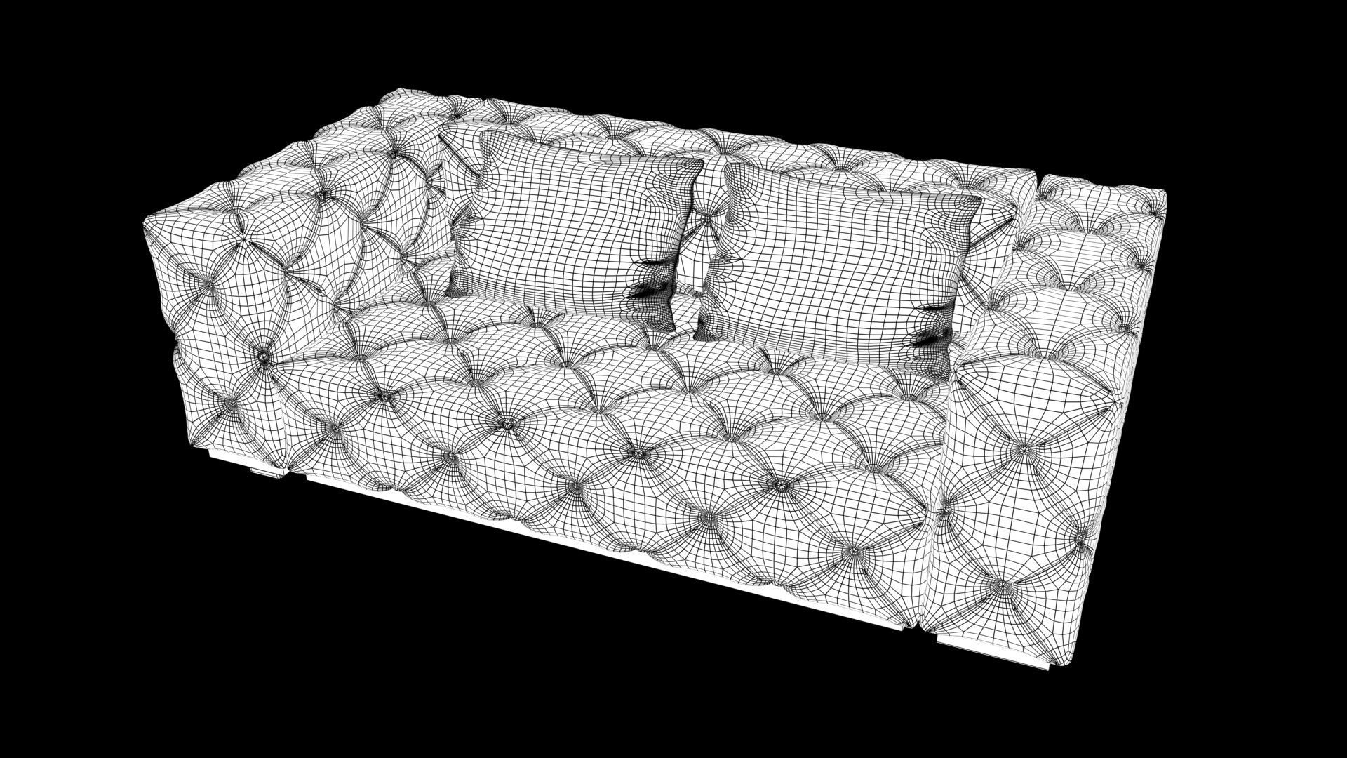 Realistic sofa 3D model_10