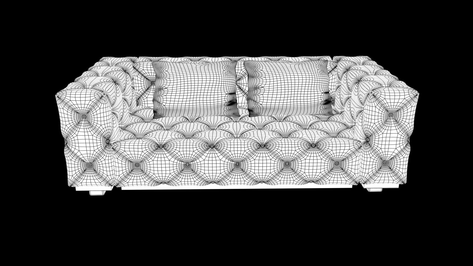 Realistic sofa 3D model_6