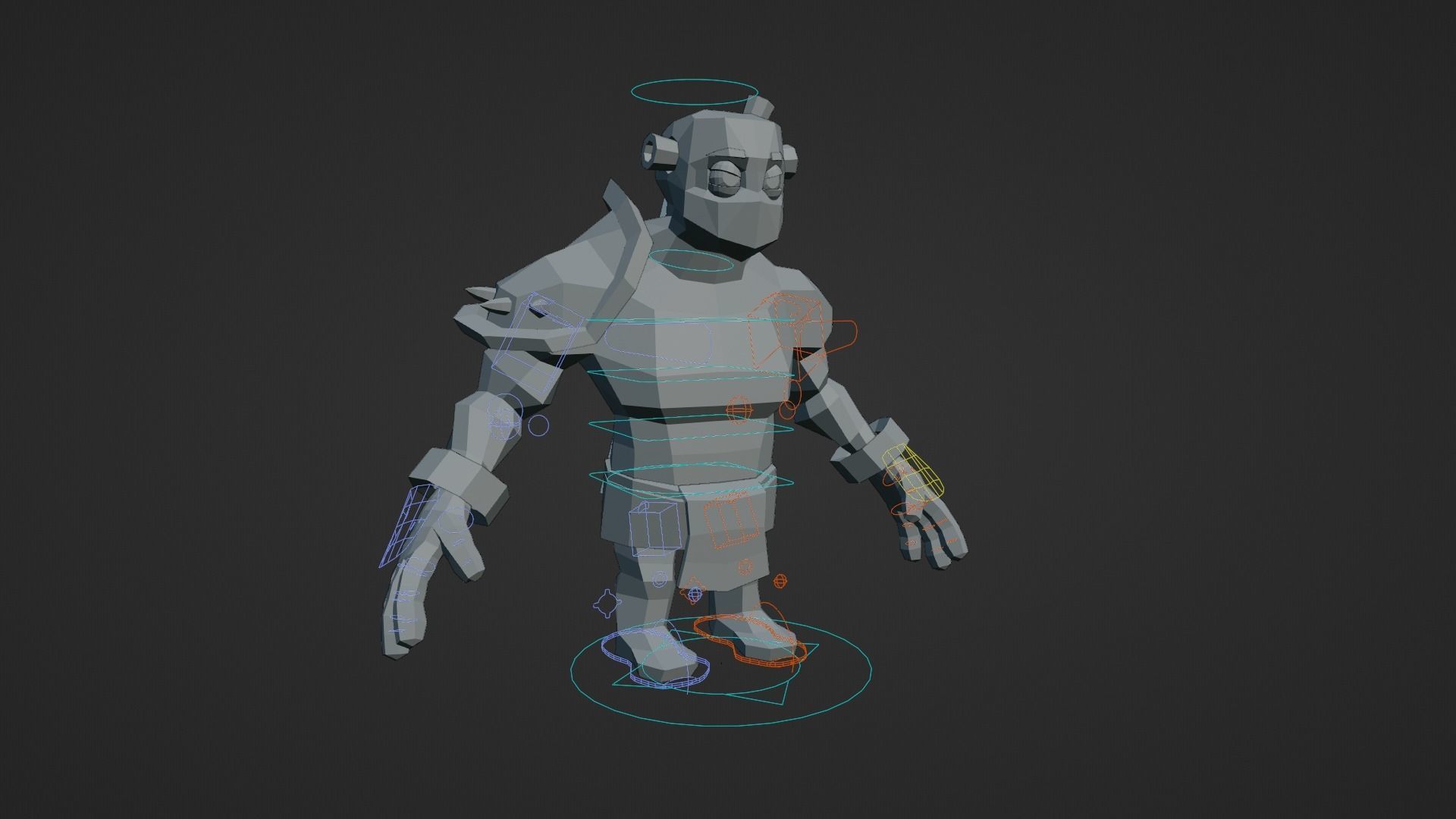 Warrior - Low Poly Low-poly 3D model_23