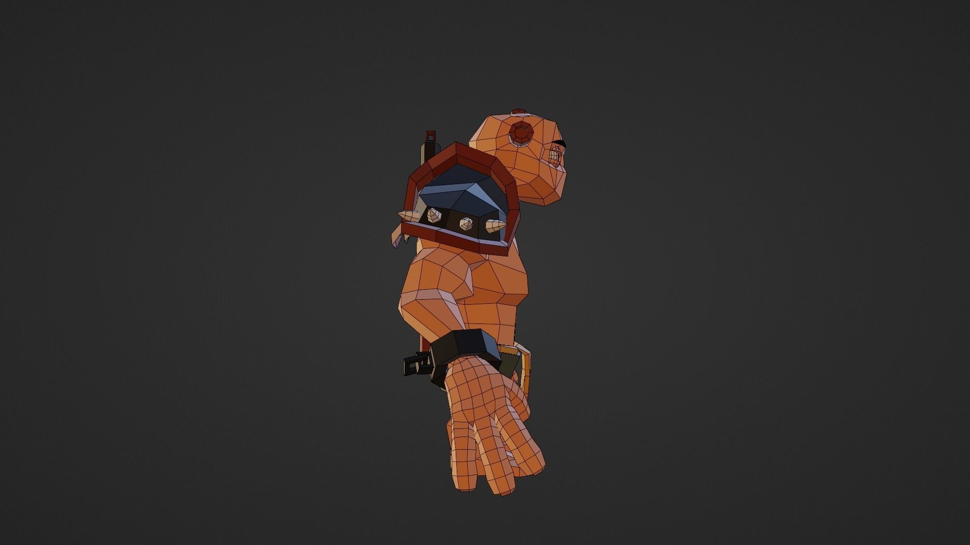 Warrior - Low Poly Low-poly 3D model_21