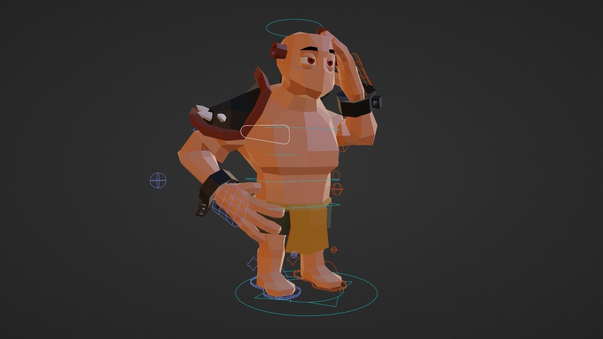 Warrior - Low Poly Low-poly 3D model_27