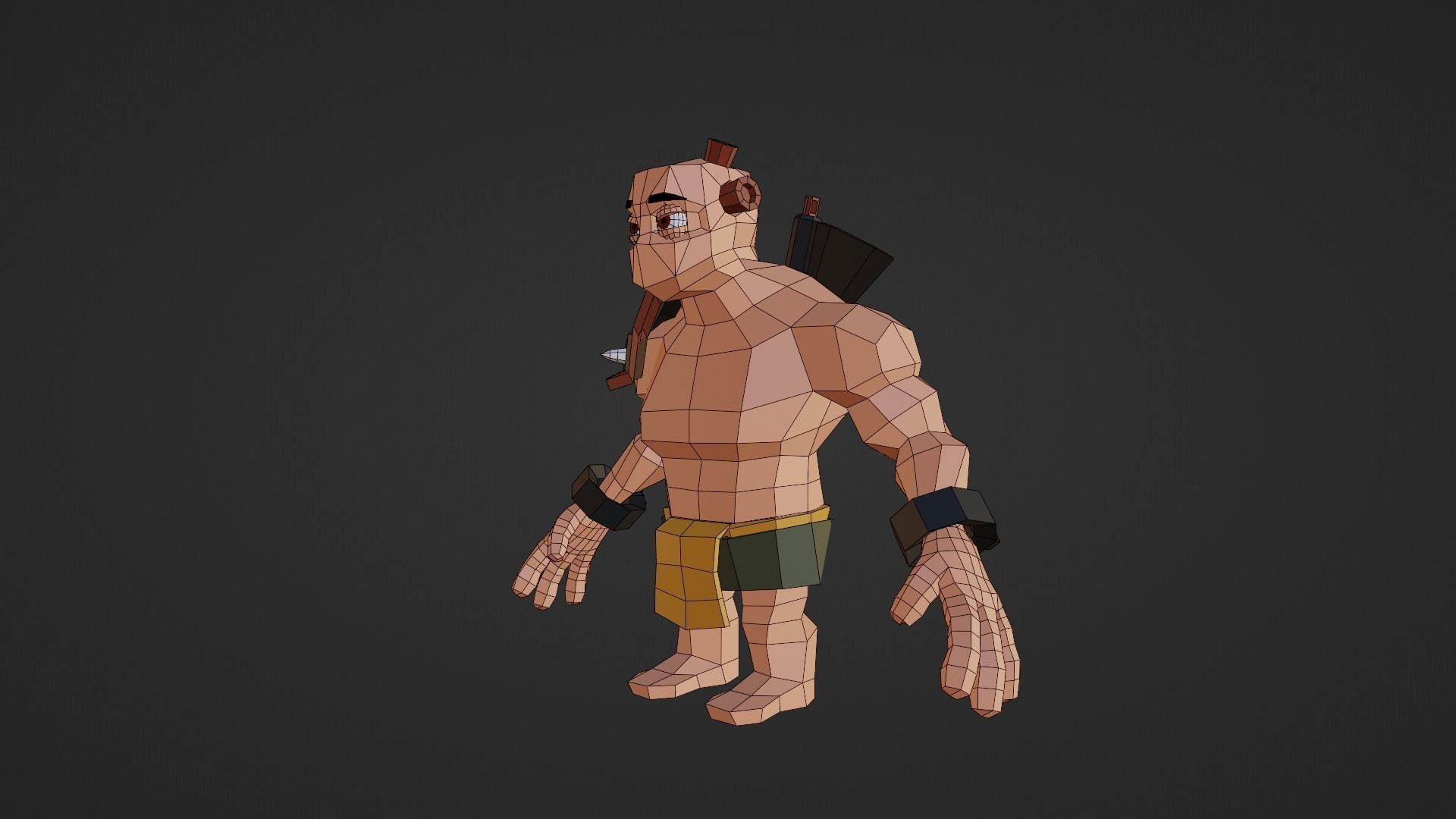Warrior - Low Poly Low-poly 3D model_16