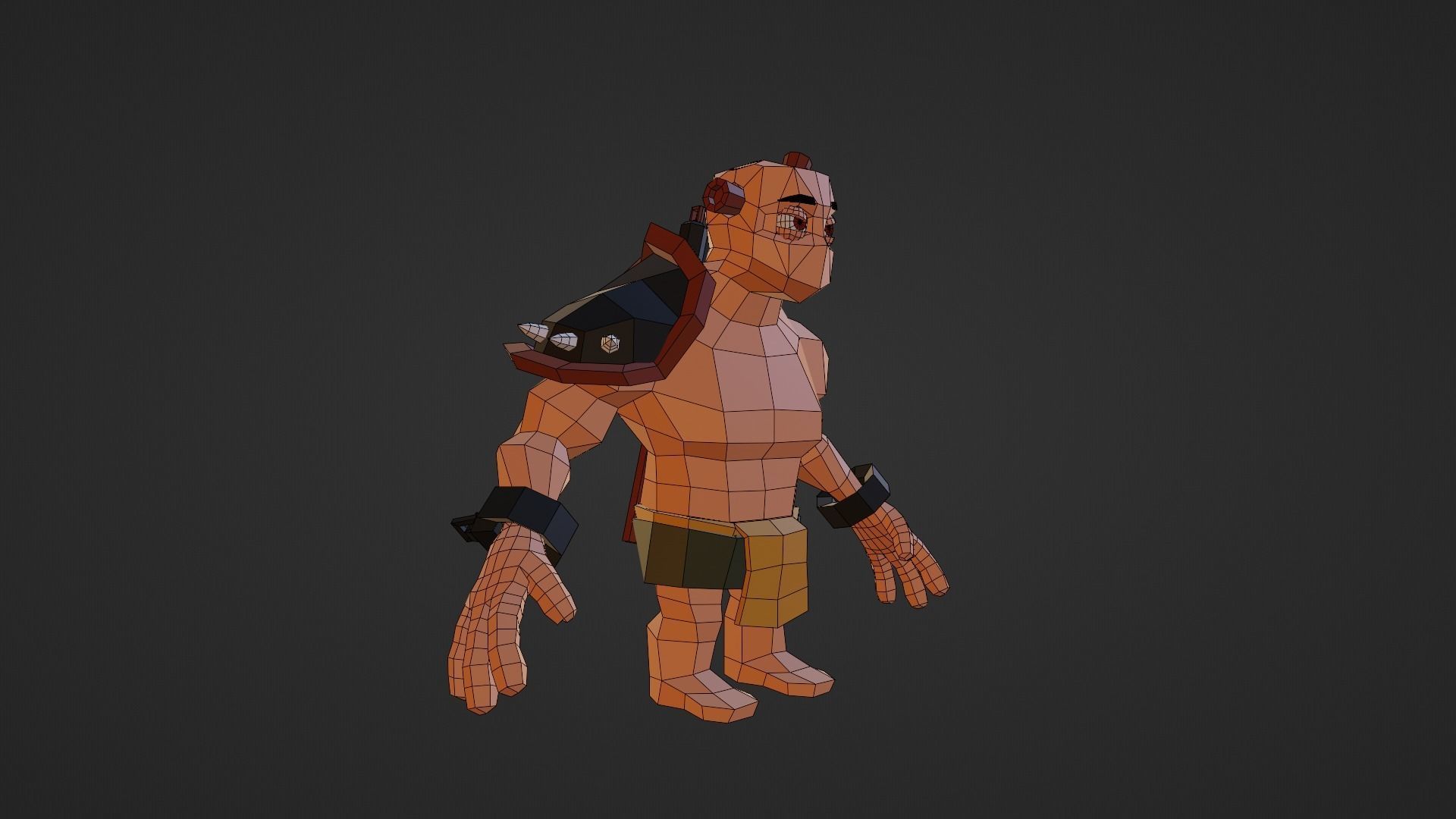 Warrior - Low Poly Low-poly 3D model_22