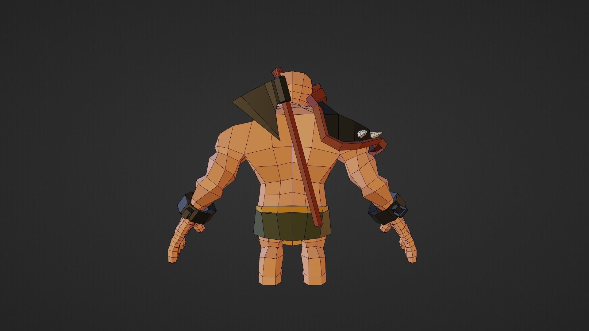 Warrior - Low Poly Low-poly 3D model_19