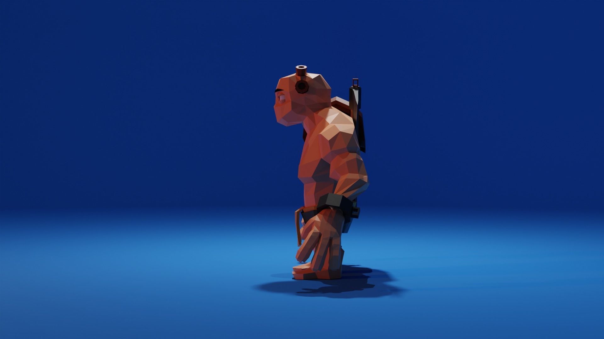 Warrior - Low Poly Low-poly 3D model_9