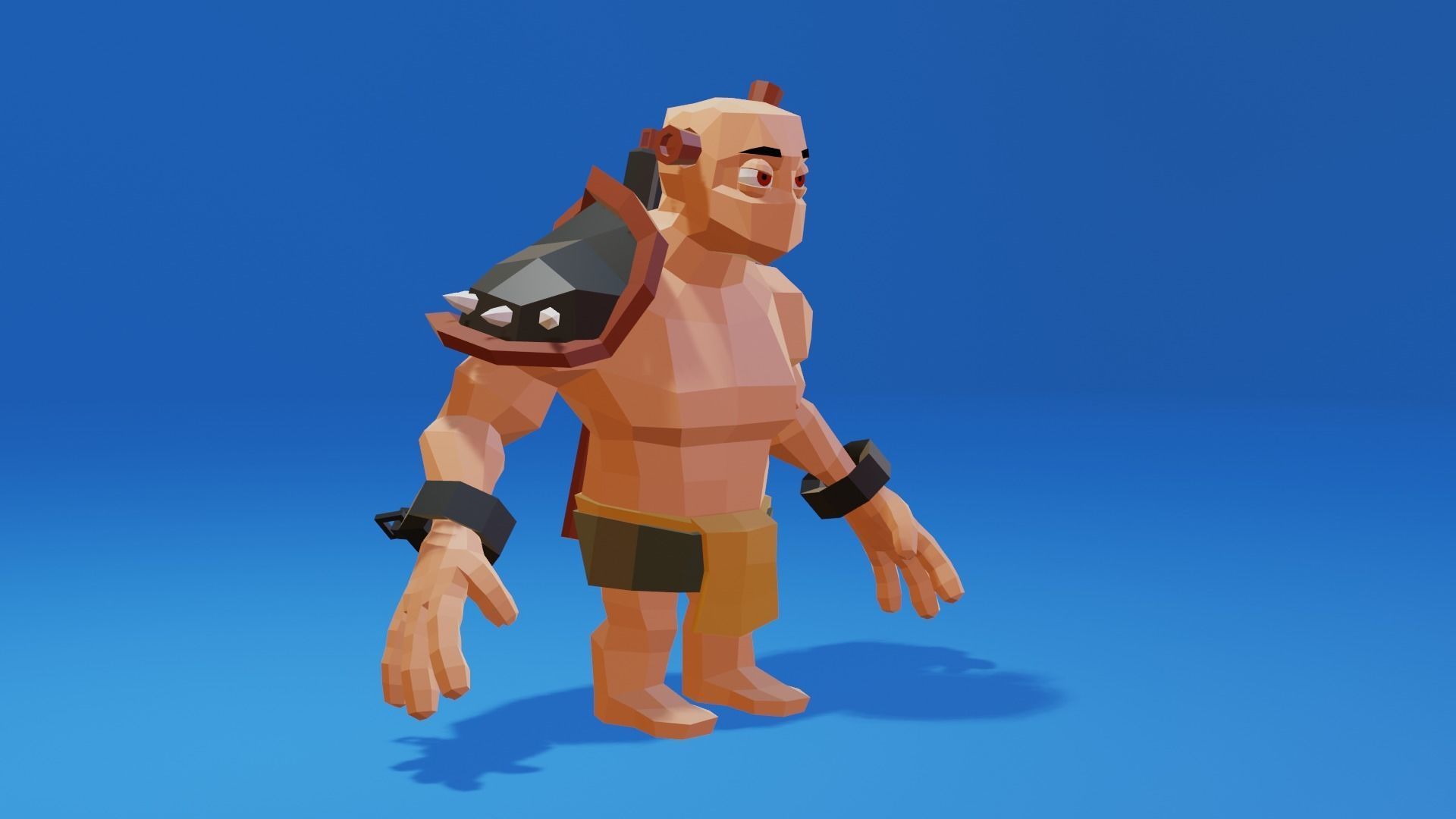 Warrior - Low Poly Low-poly 3D model_6