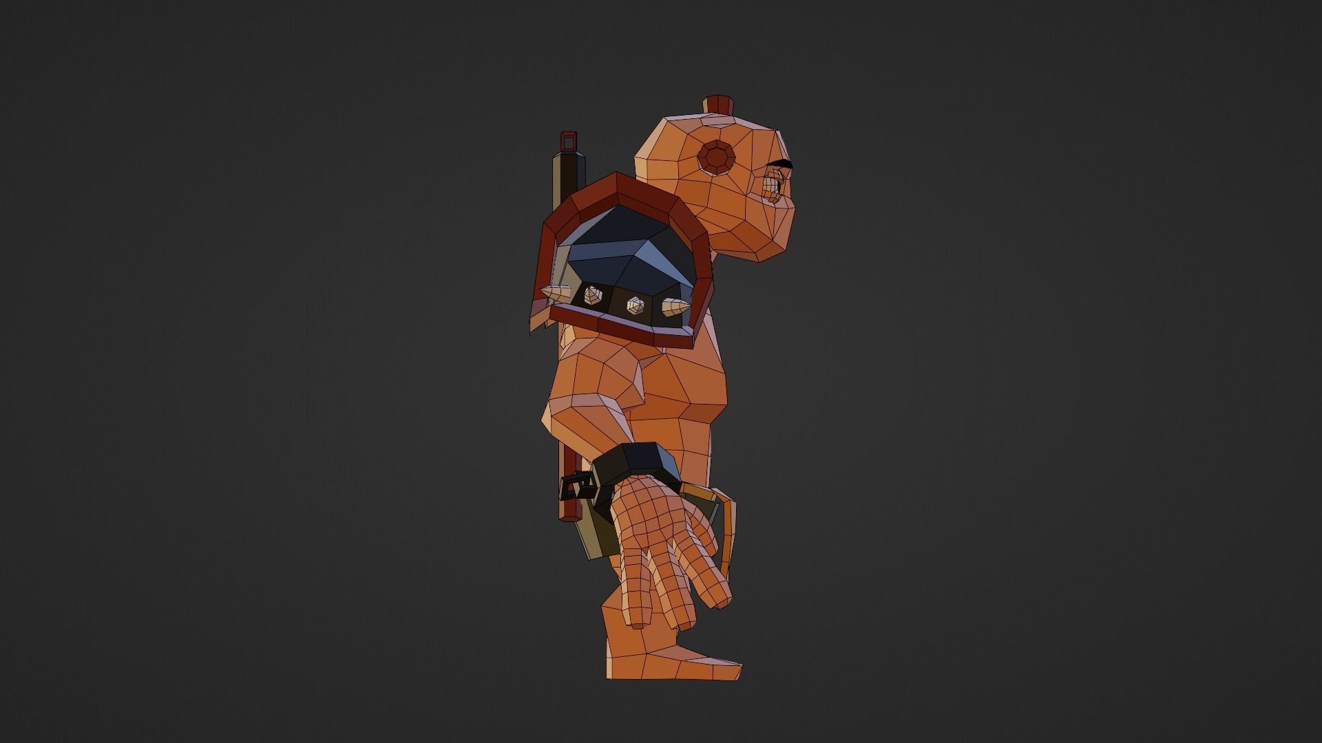 Warrior - Low Poly Low-poly 3D model_14