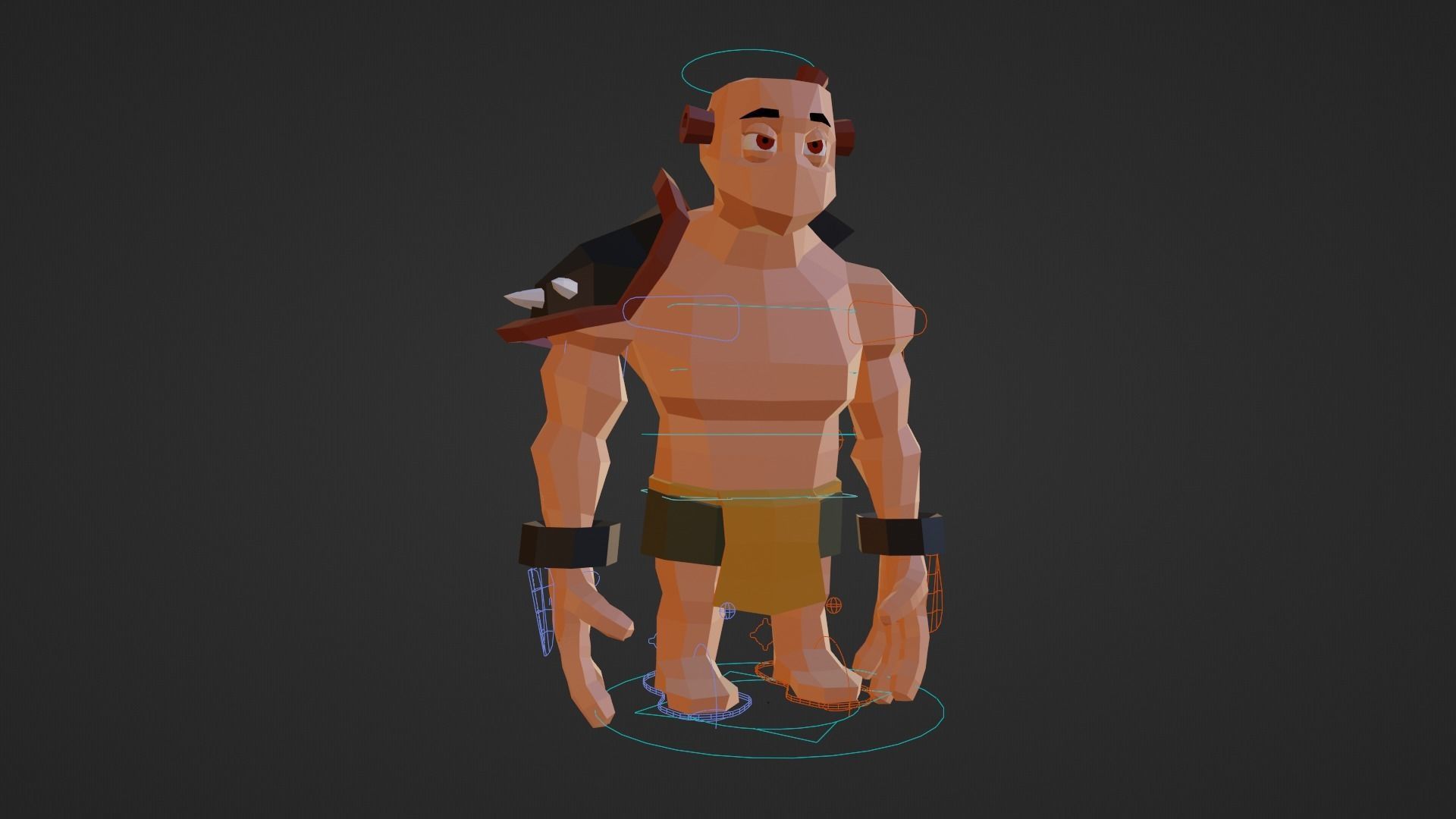 Warrior - Low Poly Low-poly 3D model_26