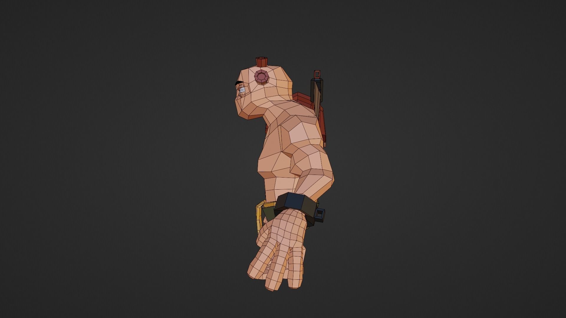 Warrior - Low Poly Low-poly 3D model_17