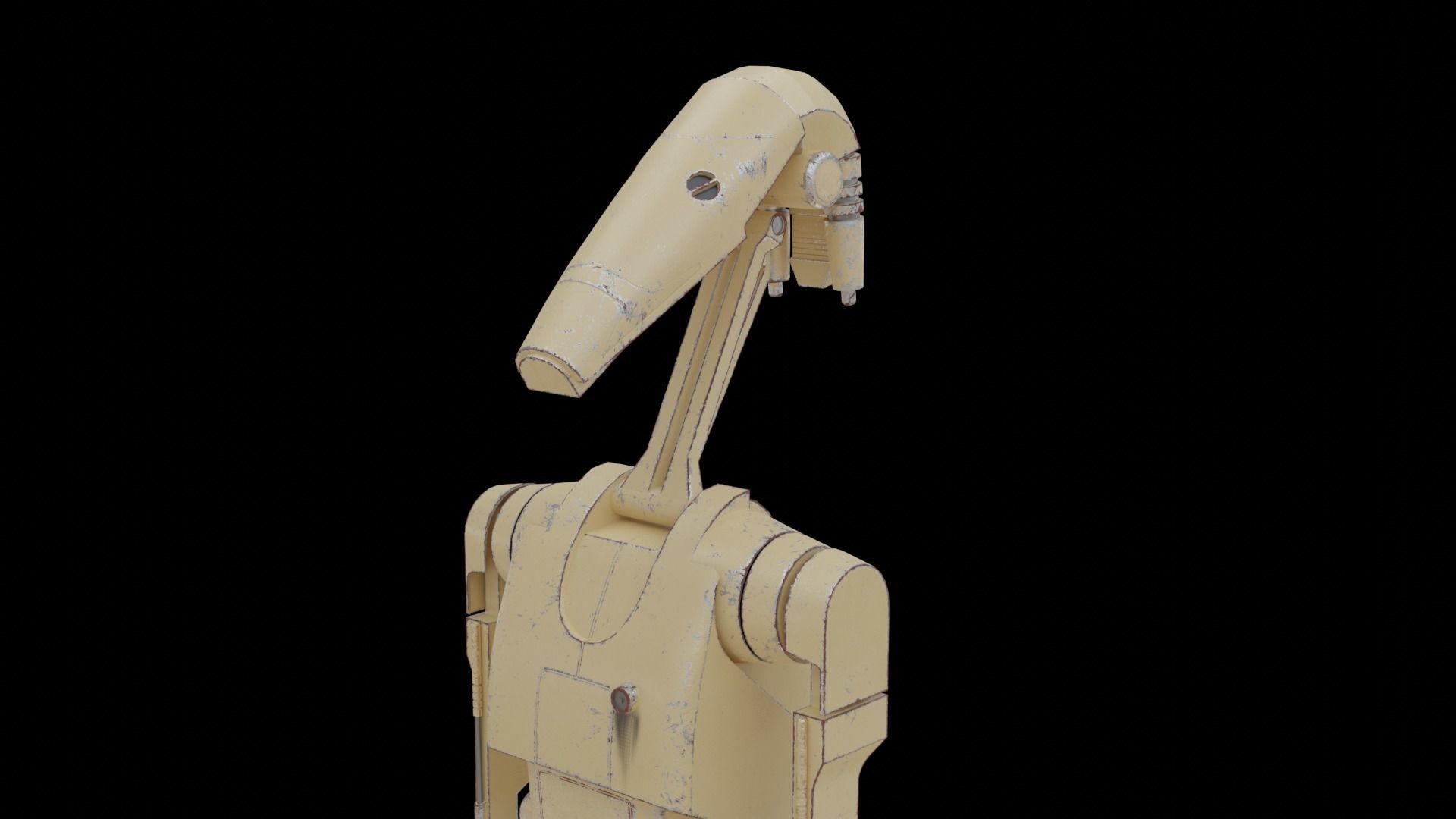 B1 Battle Droid Low-poly 3D model_29