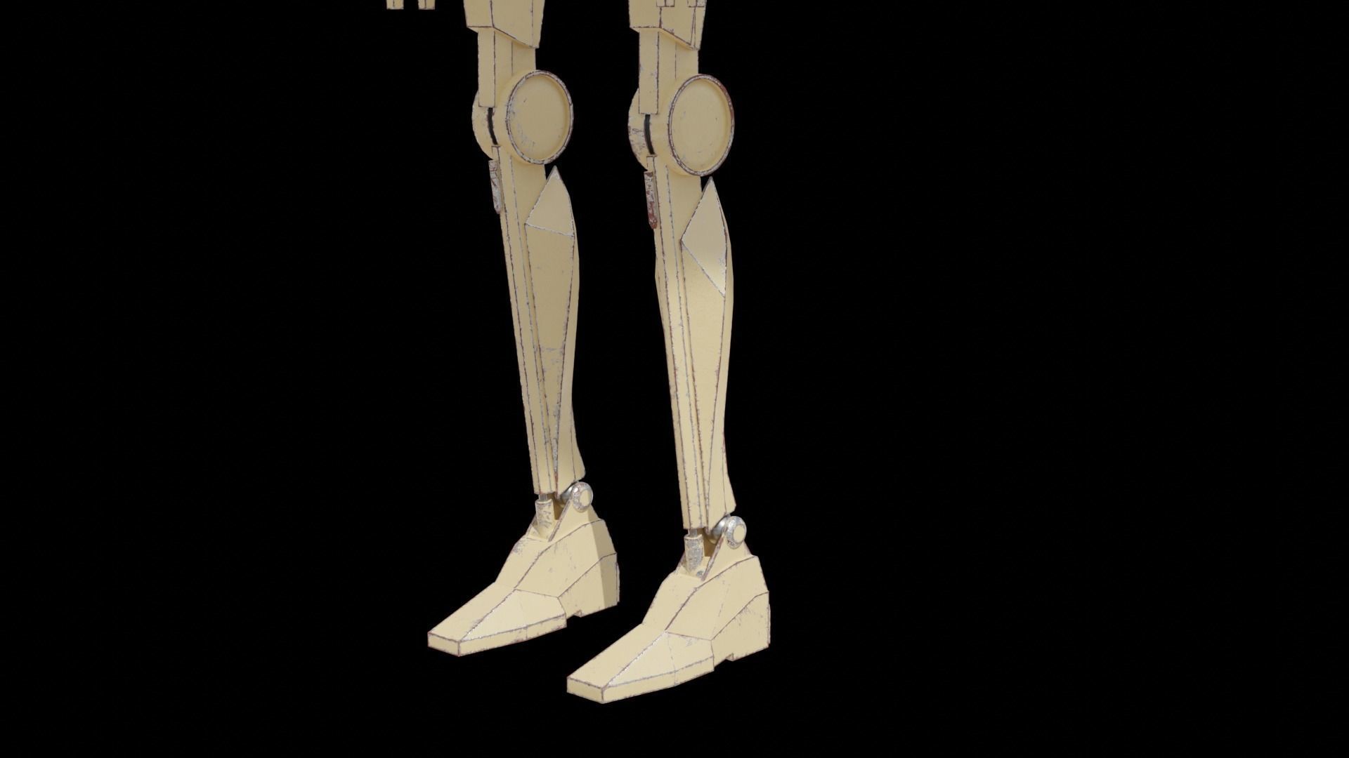B1 Battle Droid Low-poly 3D model_31