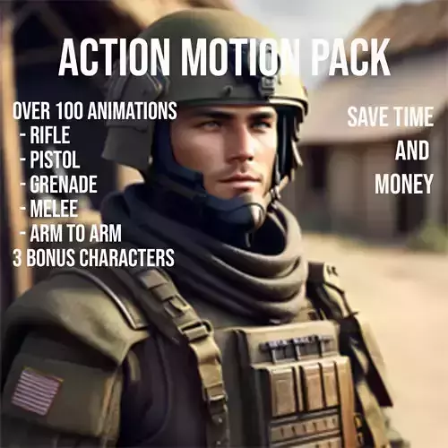 Action Animation Pack 3D model