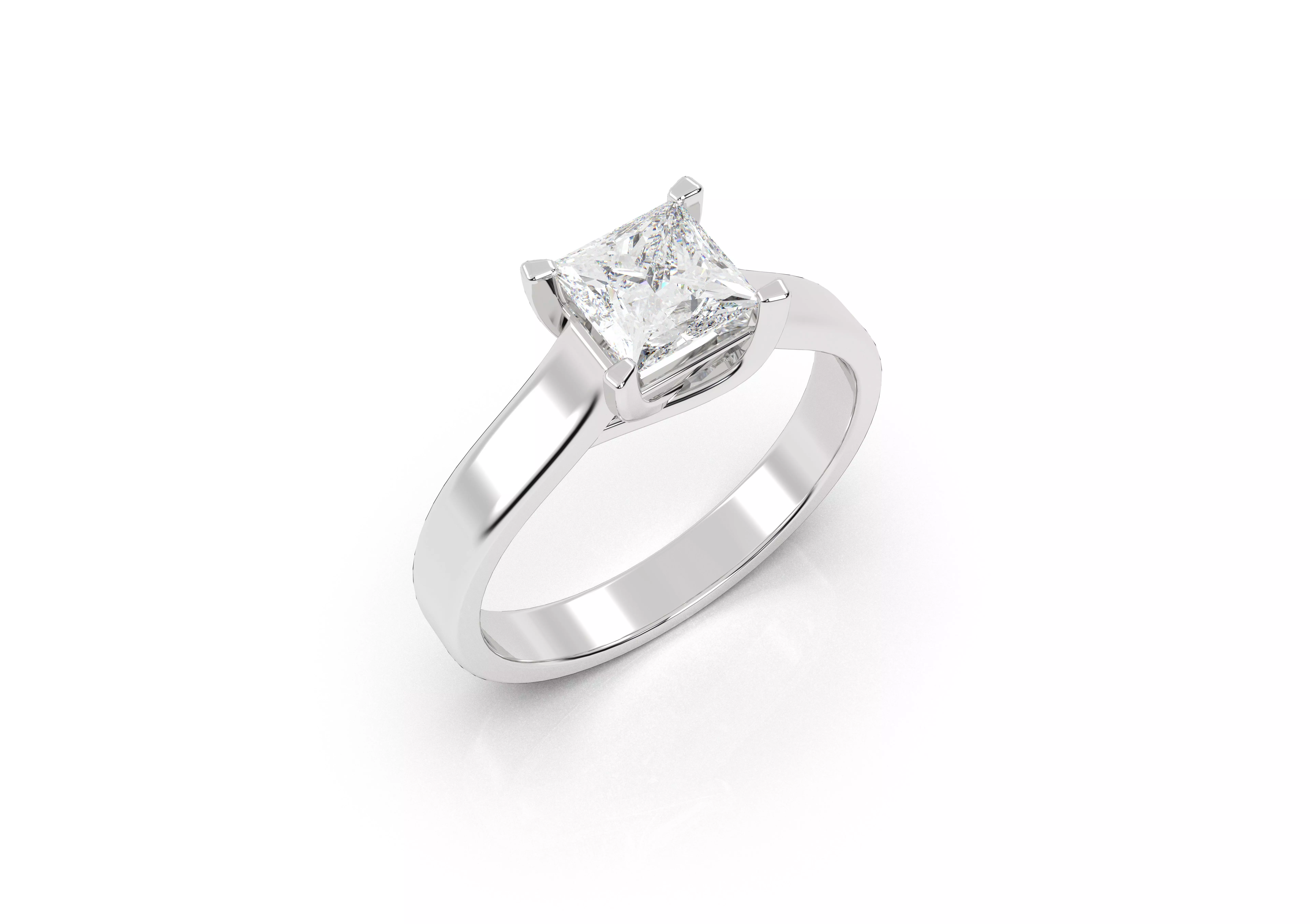 18 One Stone Ring 3D print model_0