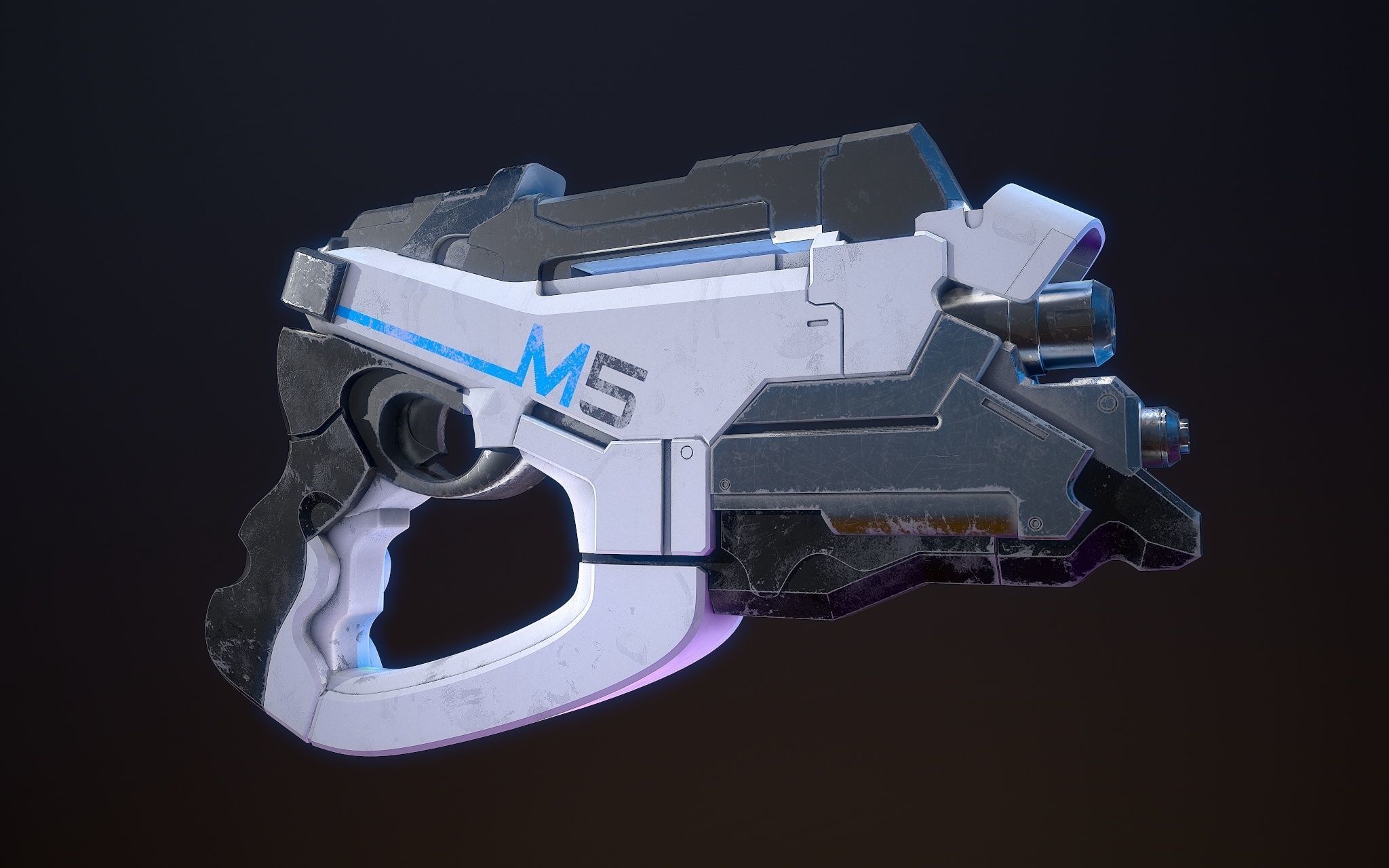 M-5 Phalanx Mass Effect 2 3D model_3