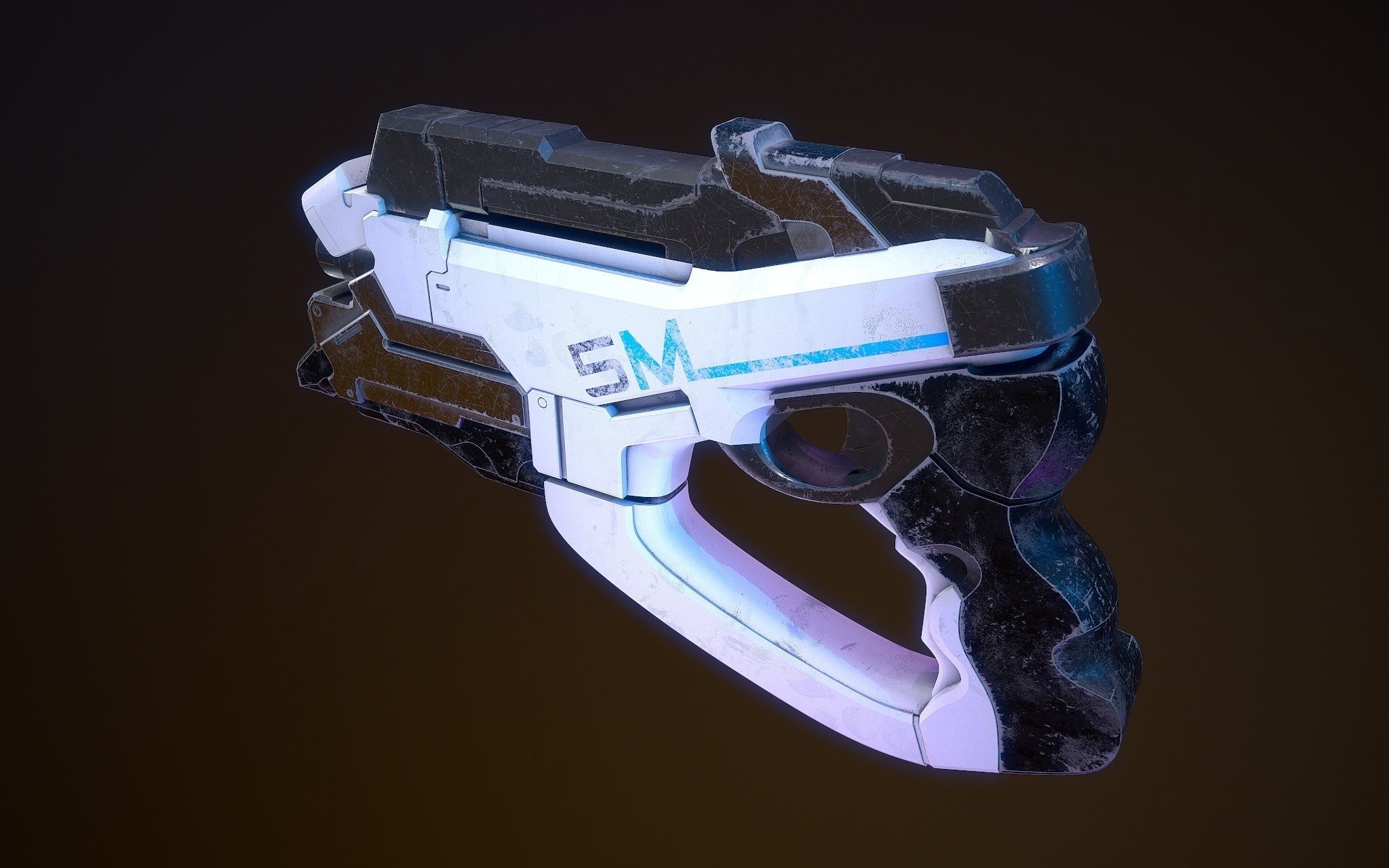 M-5 Phalanx Mass Effect 2 3D model_4