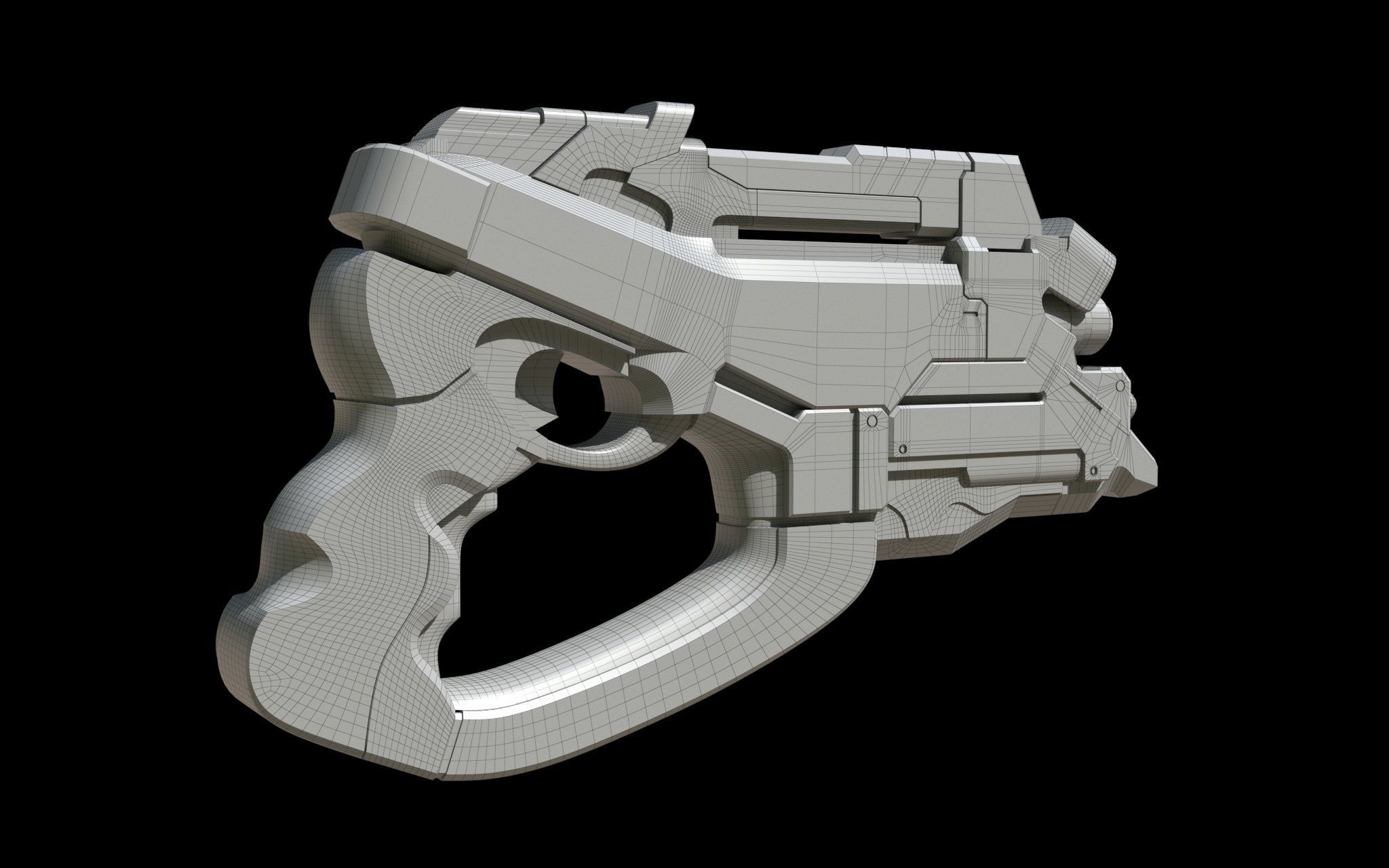 M-5 Phalanx Mass Effect 2 3D model_7