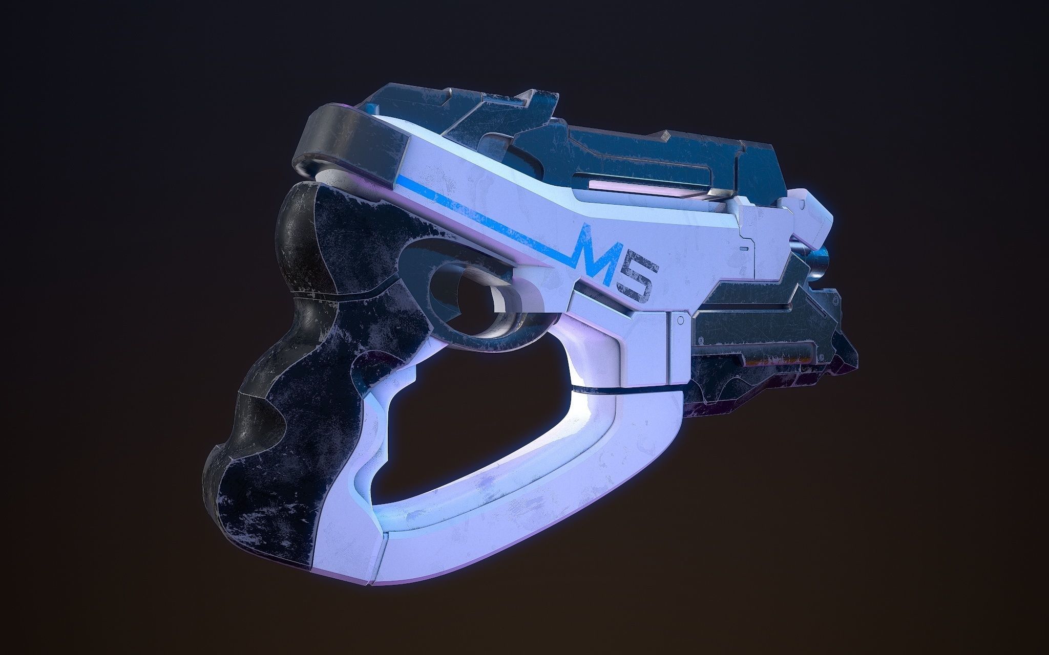 M-5 Phalanx Mass Effect 2 3D model_1