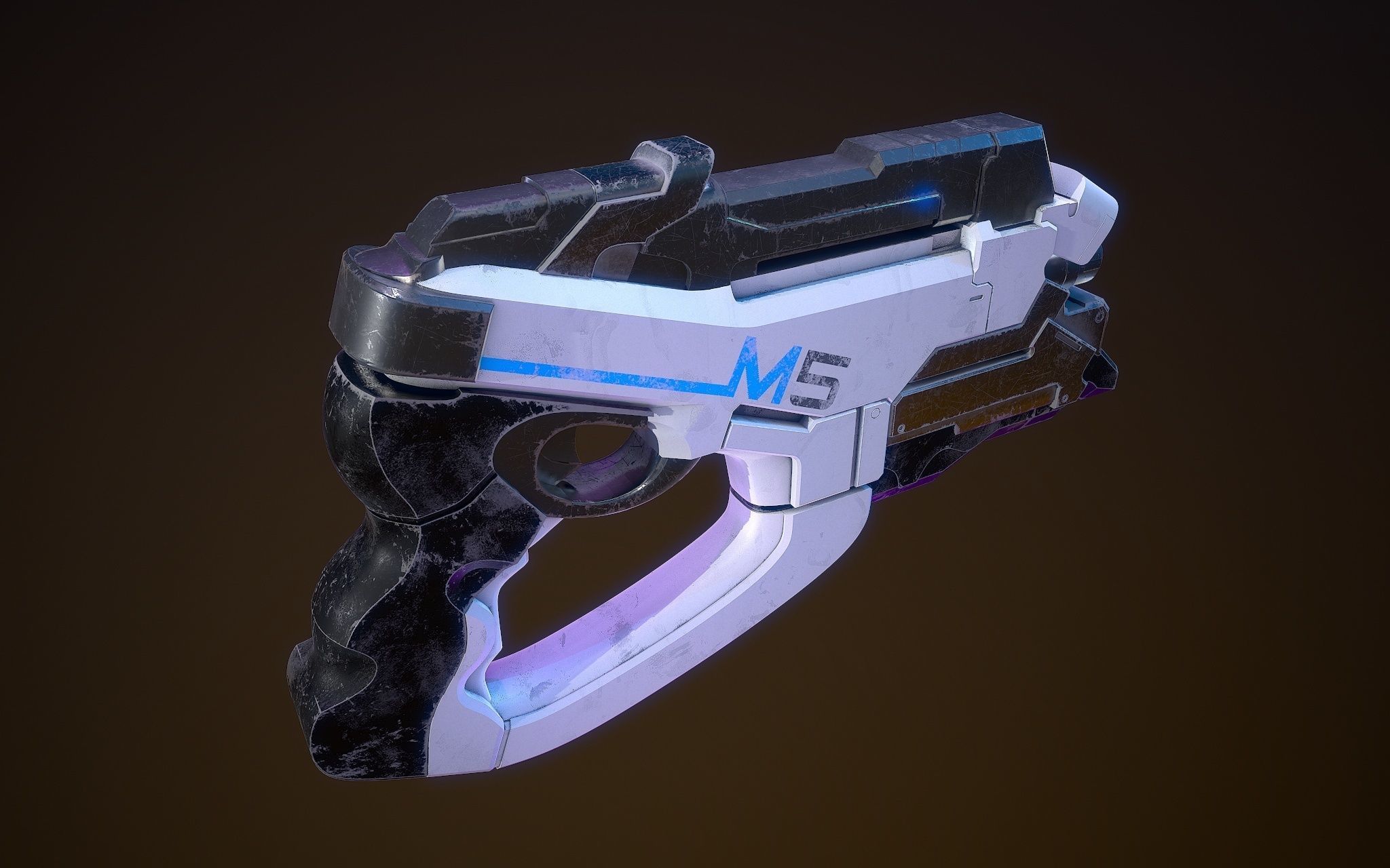 M-5 Phalanx Mass Effect 2 3D model_2