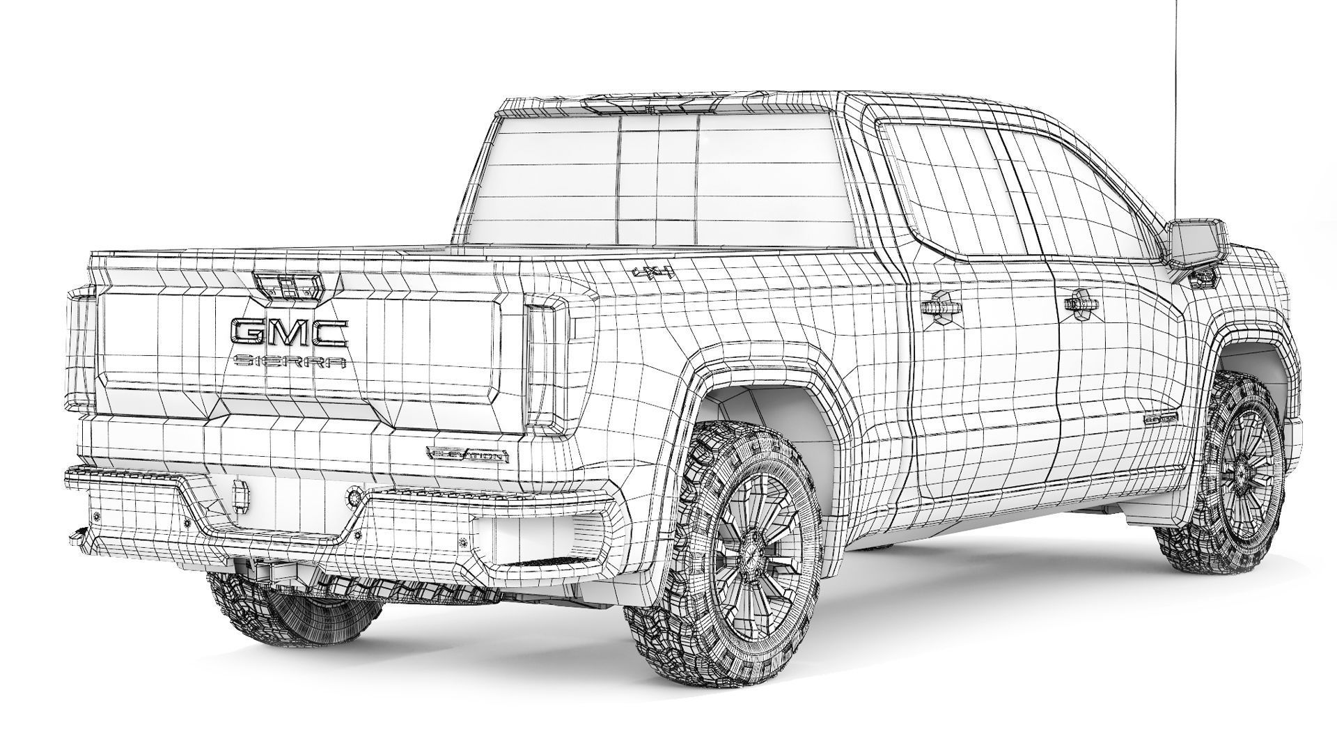 GMC Sierra 1500 Elevation 2020 3D model_9