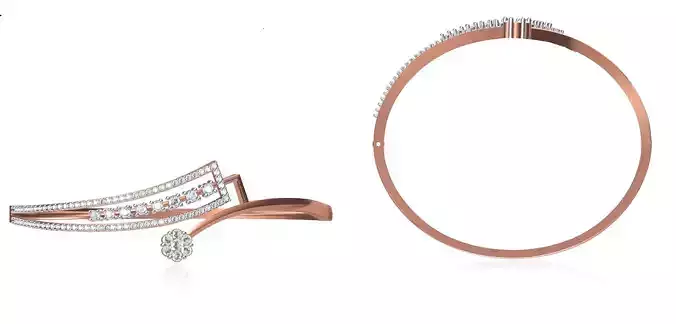 Women Bangle Bracelet STL JCD Details