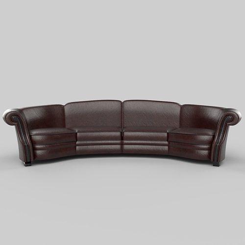 Realistic sofa 3D model