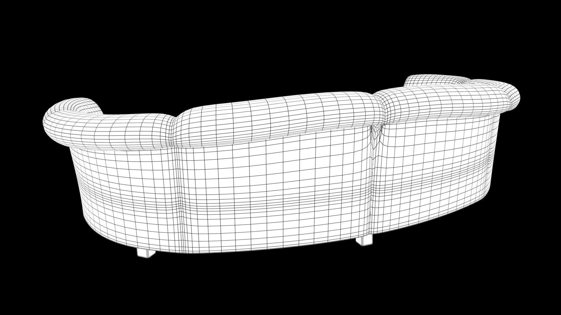 Realistic sofa 3D model_9