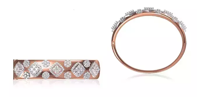 Women Bangle Bracelet STL JCD Details