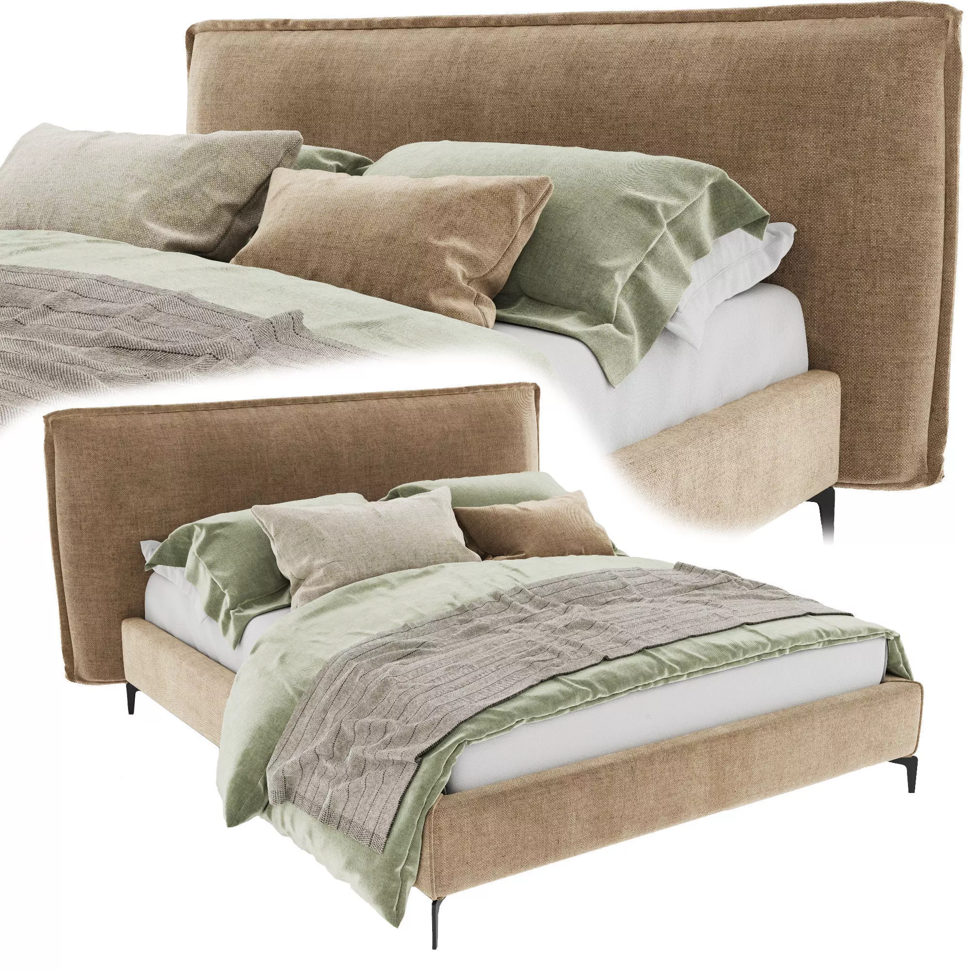 Bed Dream Sophie Decor 3D model_0