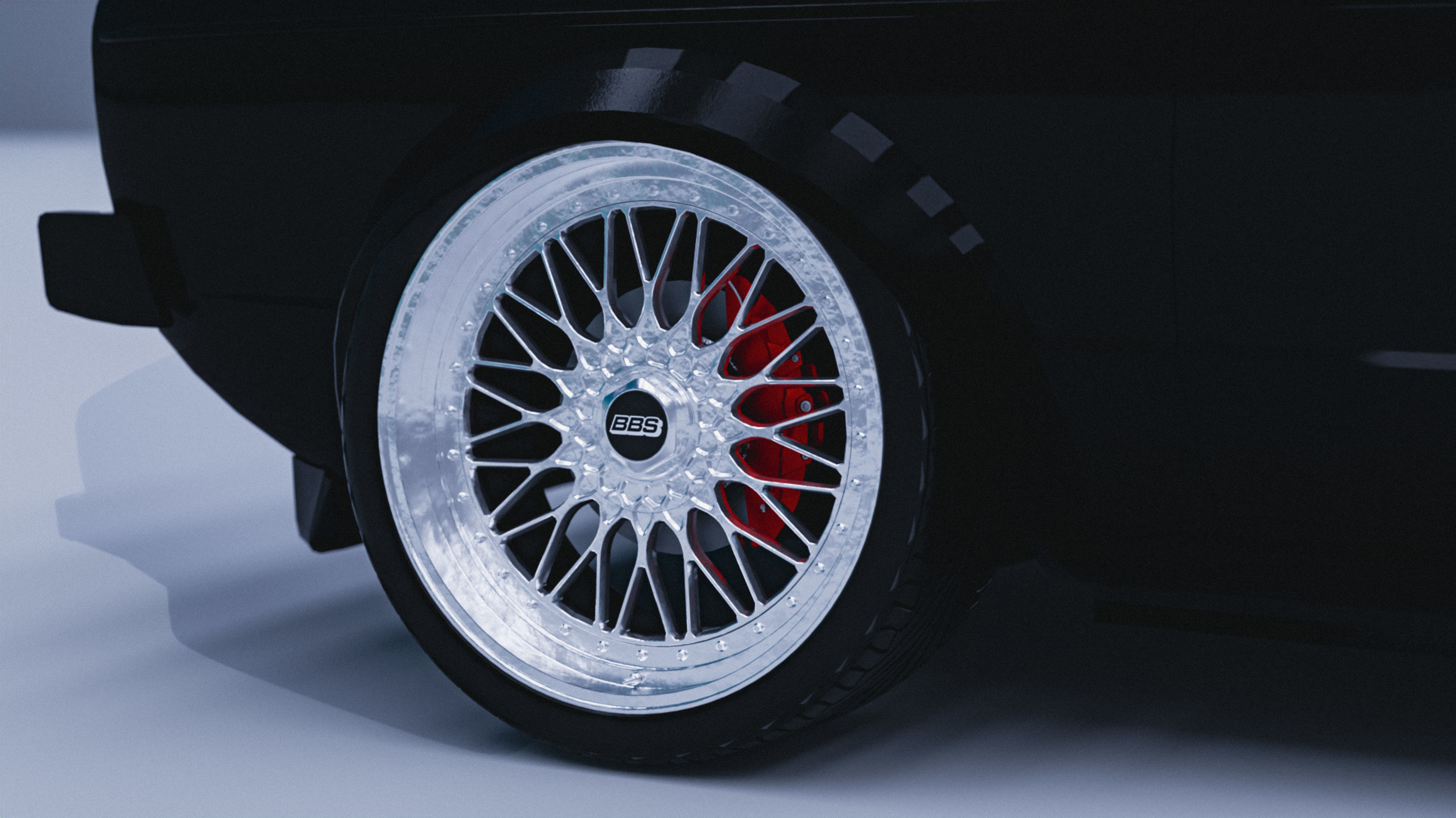 Volkswagen Golf GTI MK1 Low-poly 3D model_4