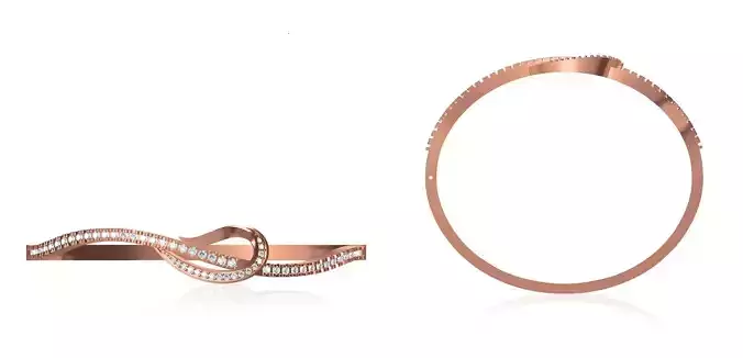 Women Bangle Bracelet STL JCD Details