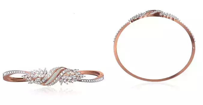 Women Bangle Bracelet STL JCD Details