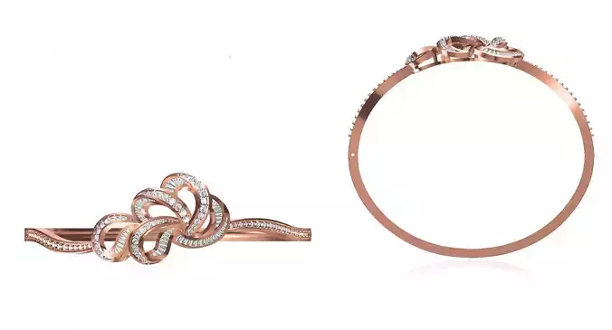 Women Bangle Bracelet STL JCD Details