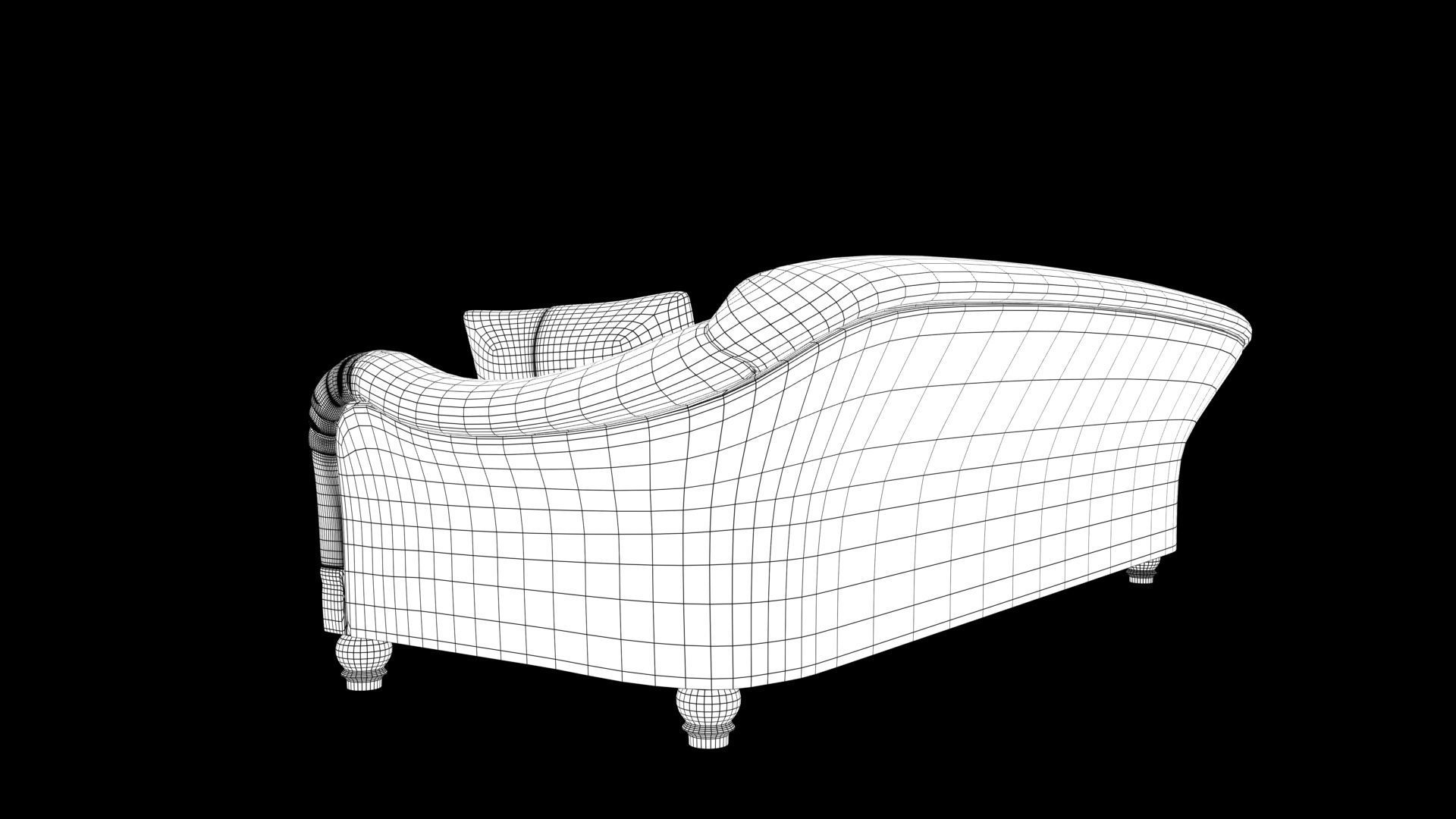 Realistic sofa 3D model_9