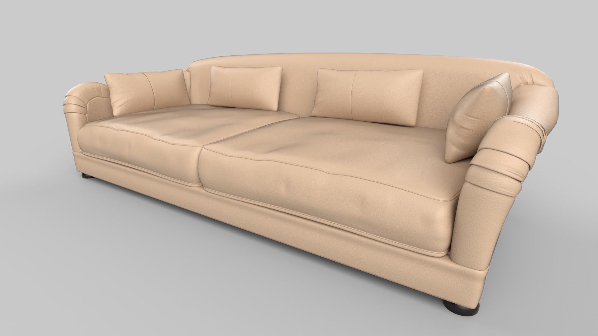 Realistic sofa 3D model_4