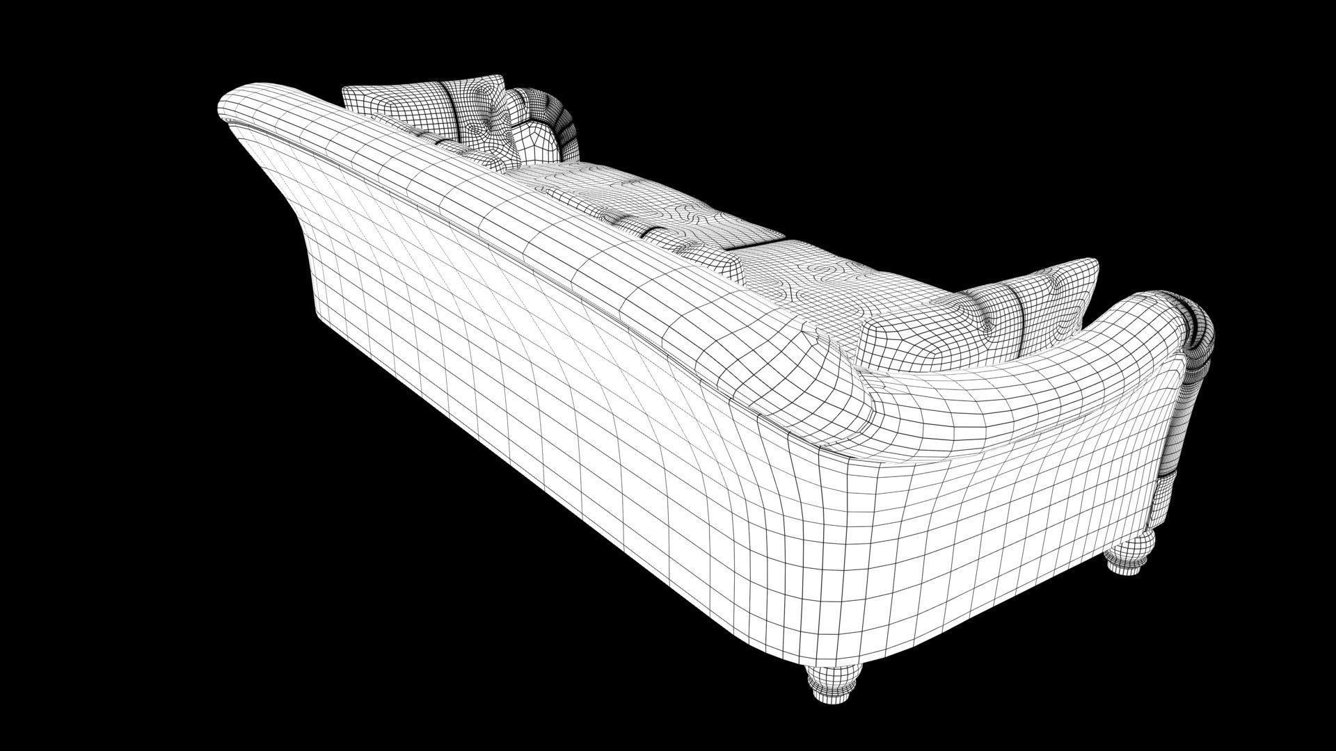 Realistic sofa 3D model_10