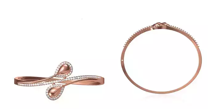 Women Bangle Bracelet STL JCD Details