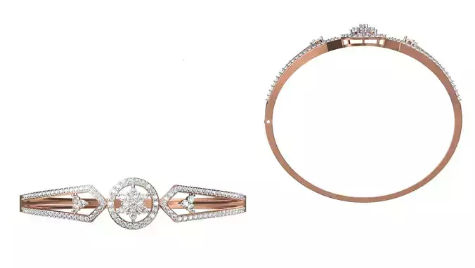 Women Bangle Bracelet STL JCD Details