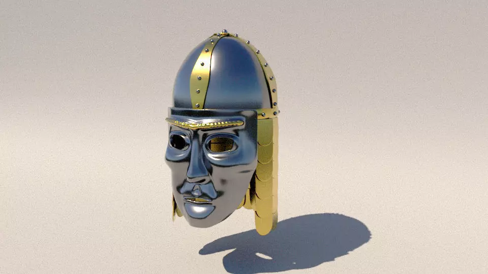Eastern or Northern helmet 3D model_0