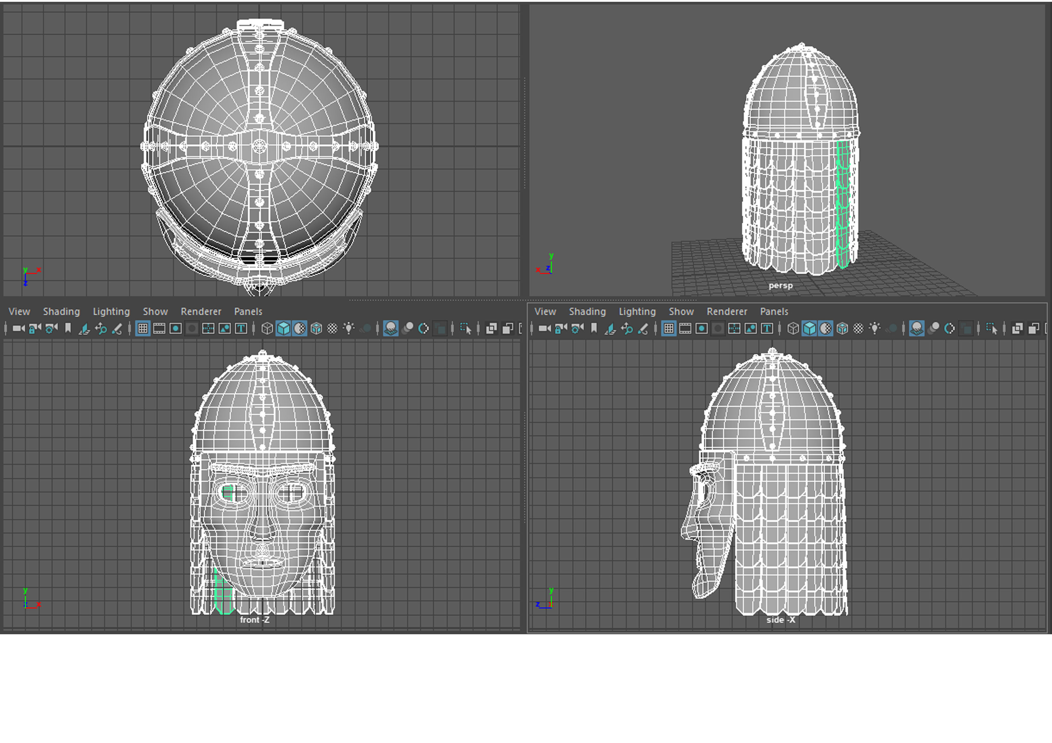 Eastern or Northern helmet 3D model_2