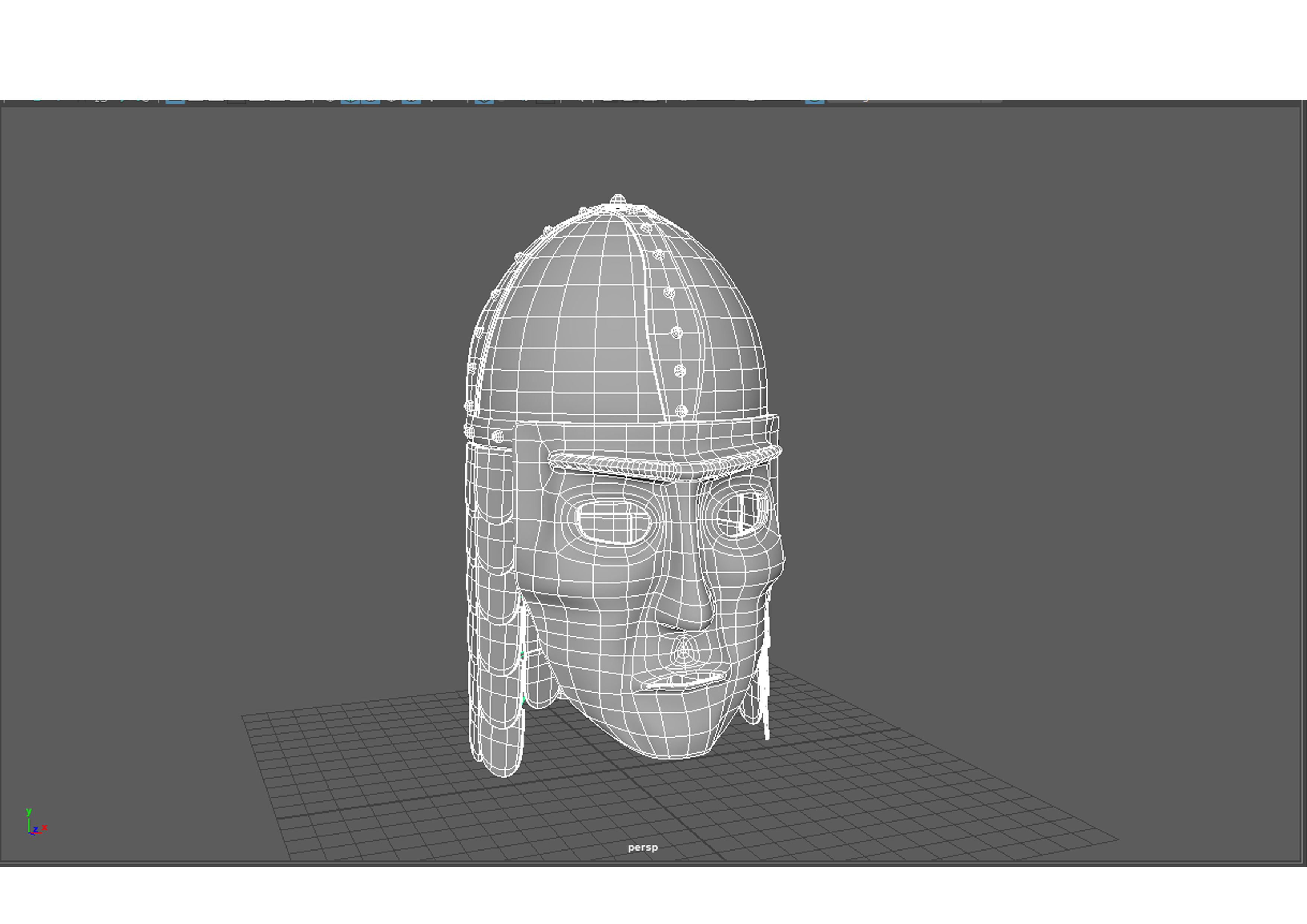 Eastern or Northern helmet 3D model_4