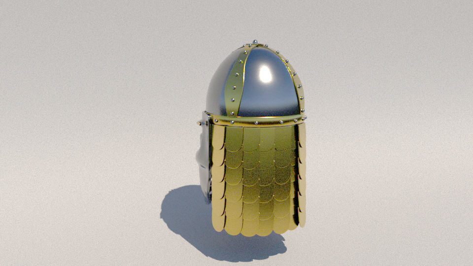 Eastern or Northern helmet 3D model_1