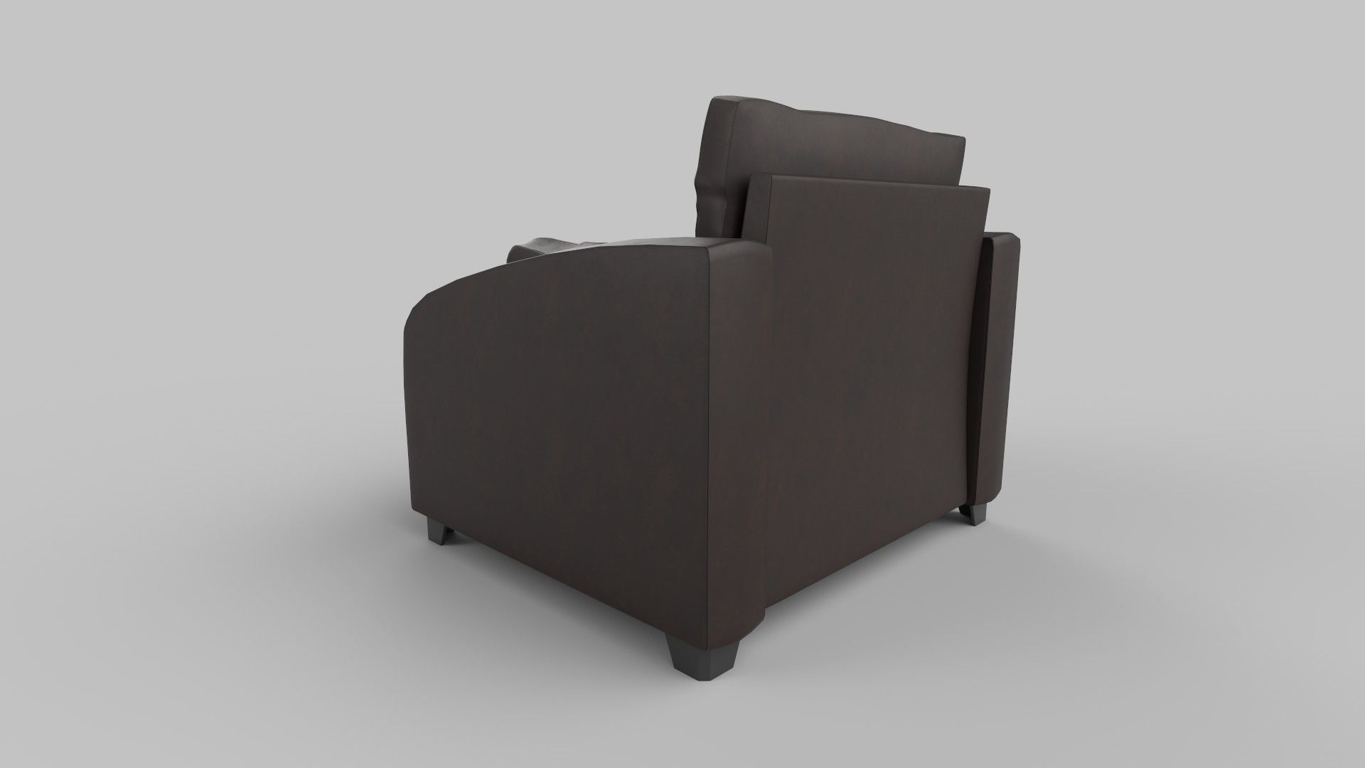 Realistic Sofa Low-poly 3D model_1