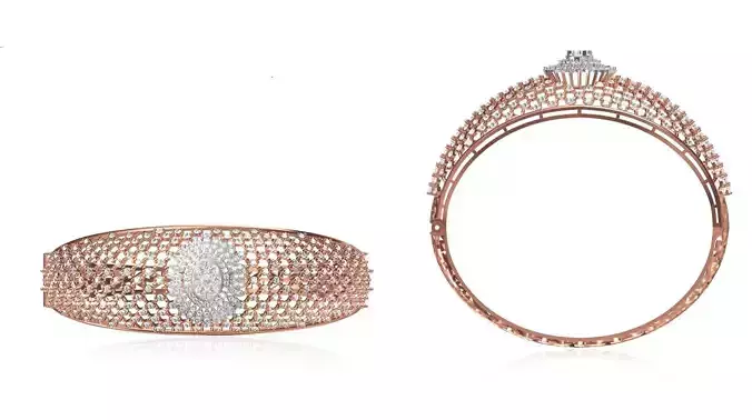 Women Bangle Bracelet STL JCD Details