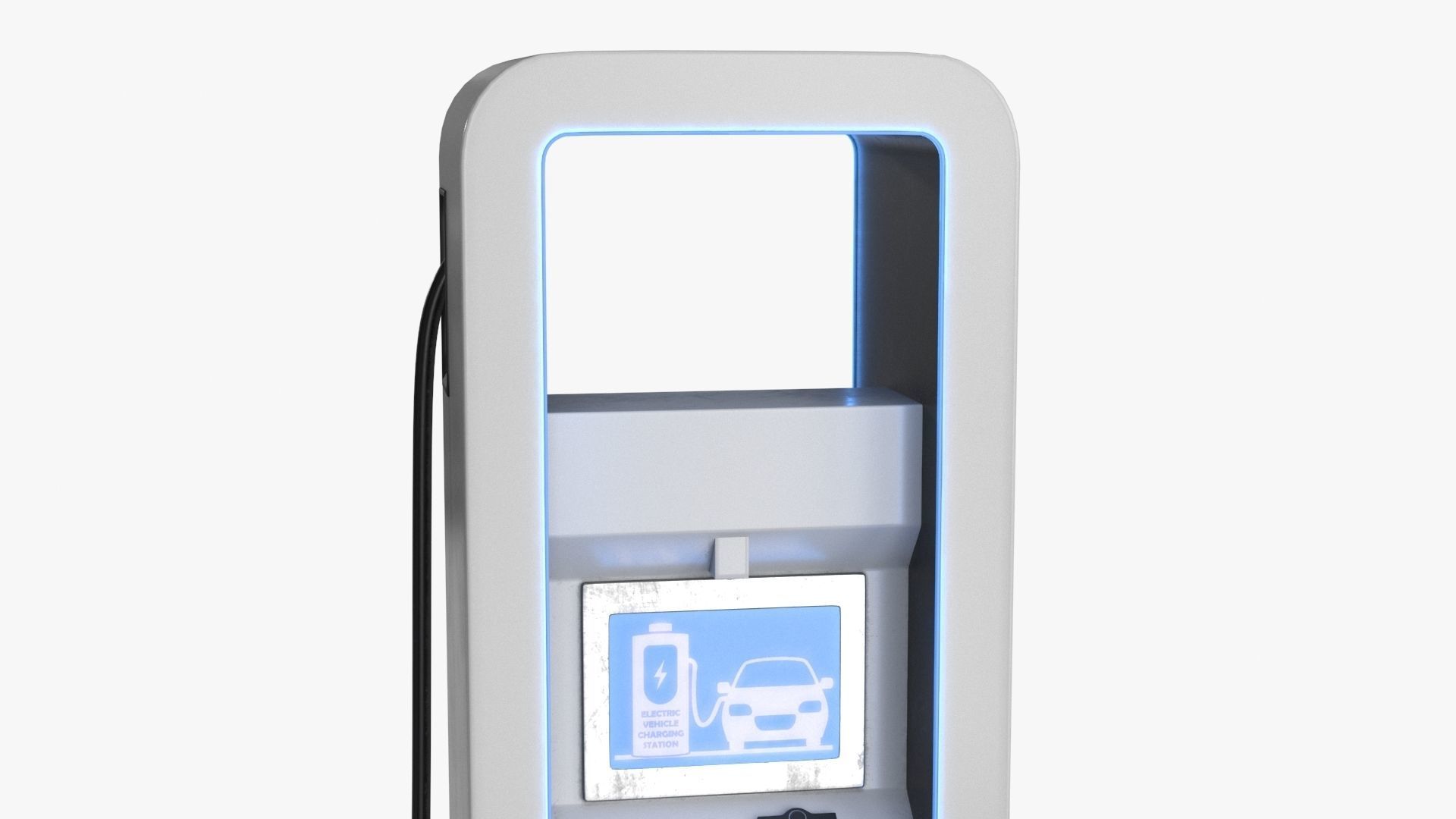 Charging Station Low-poly 3D model_15