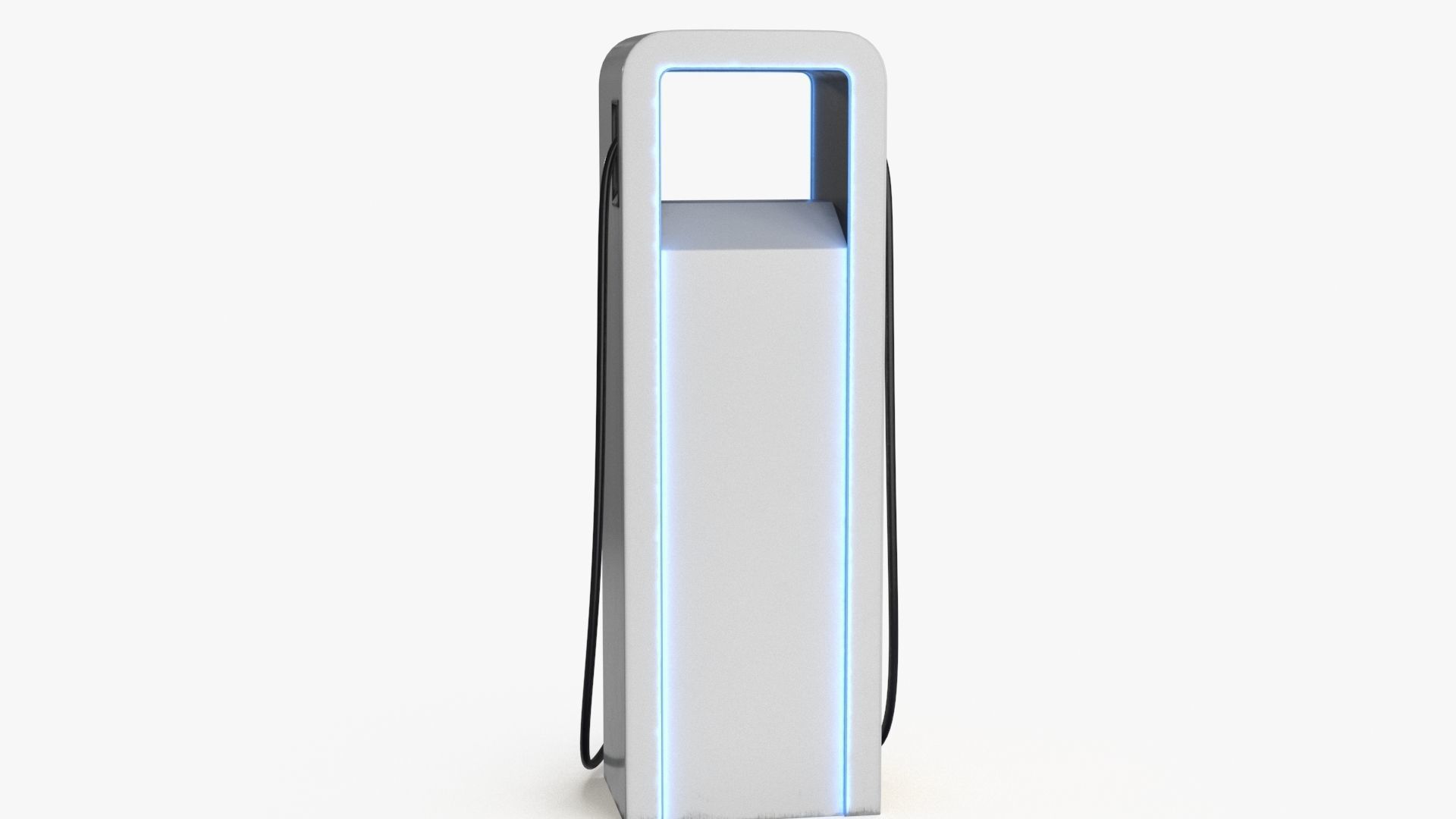 Charging Station Low-poly 3D model_9